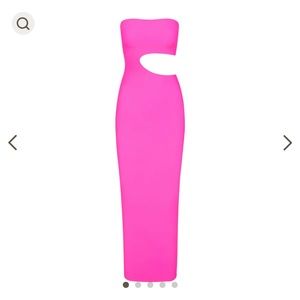 FITS EVERYBODY CUT OUT LONG DRESS XS